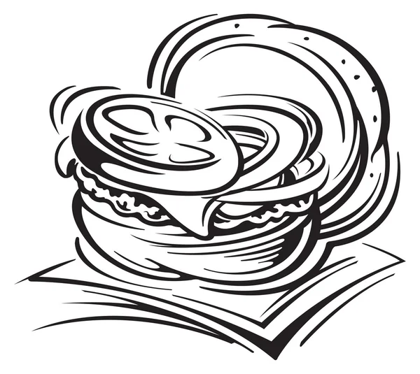 Cheeseburger — Image vectorielle