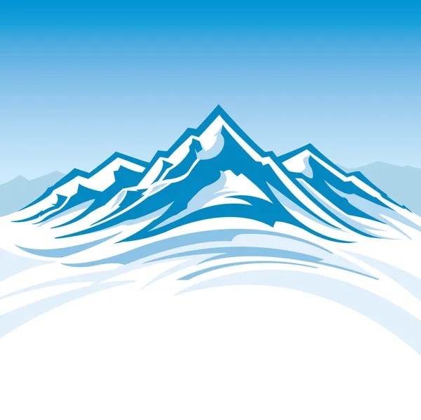 Gamme de montagne — Image vectorielle