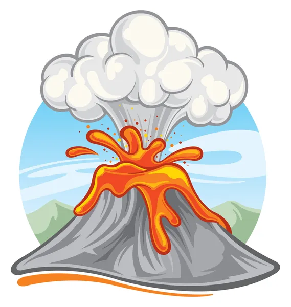 Image result for cartoon volcano images