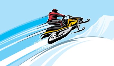 Snowmobile clipart