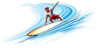 Surfing clipart