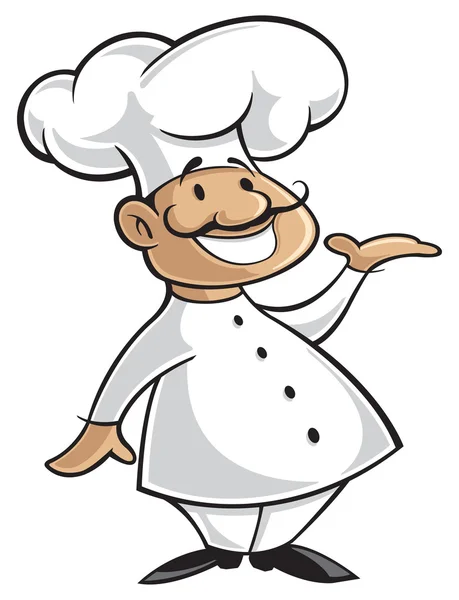 Chef-kok cartoon — Stockvector