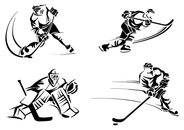 Eishockeyspieler — Stockvektor
