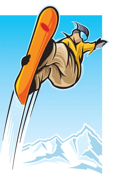 滑雪板 — 图库矢量图片