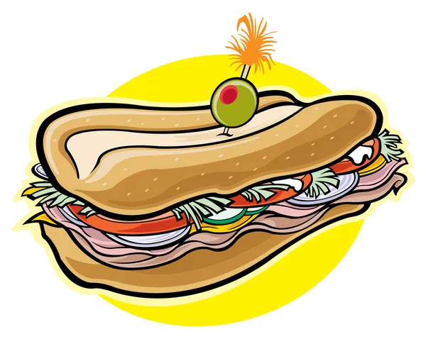 Сэндвич — стоковый вектор