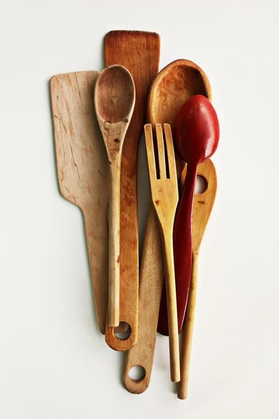 木制餐具 — 图库照片