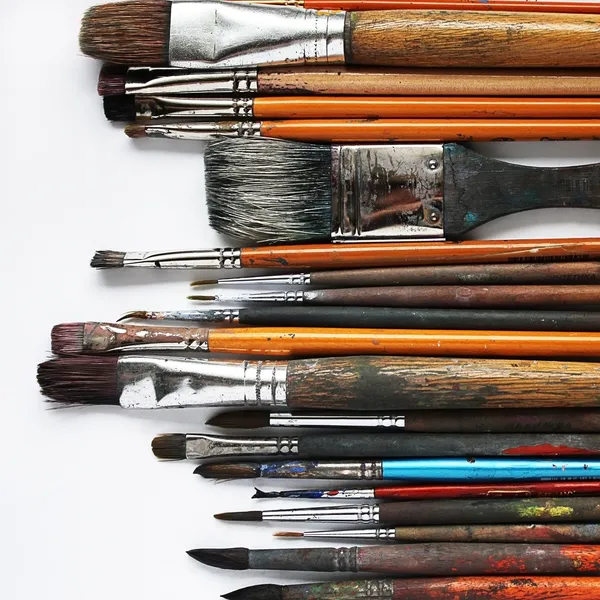 Variety of paintbrushes — Stock Photo, Image