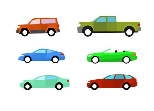 Color cars — Stock Vector