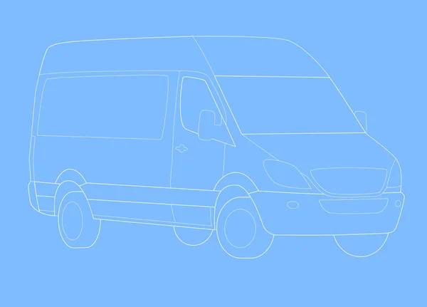 Minibüs — Stok Vektör