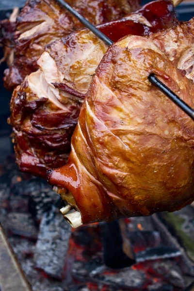 stock image Grilled pork leg