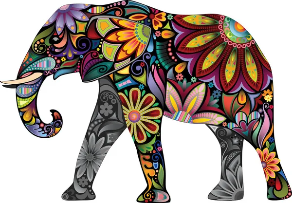 Der fröhliche Elefant — Stockvektor