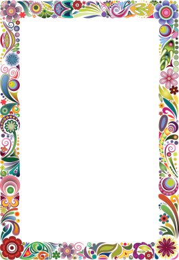 Frame of Flowers clipart