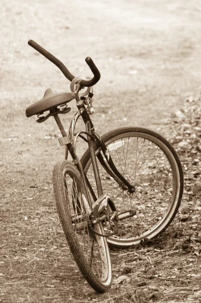 Велосипед в черном и белом — стоковое фото