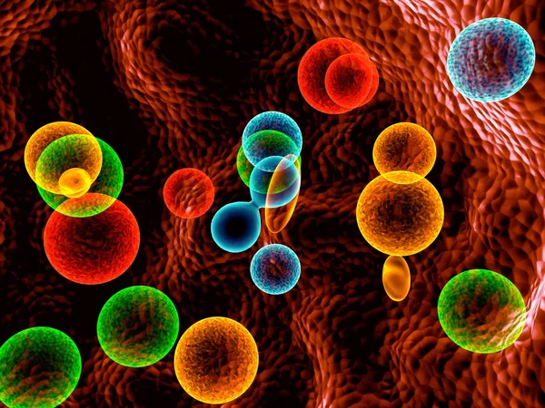 Kolory komórek — Zdjęcie stockowe