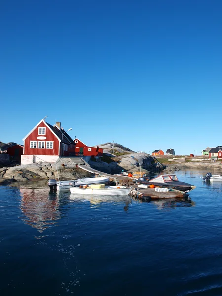 Село Oqaatsut, Гренландія Ліцензійні Стокові Зображення