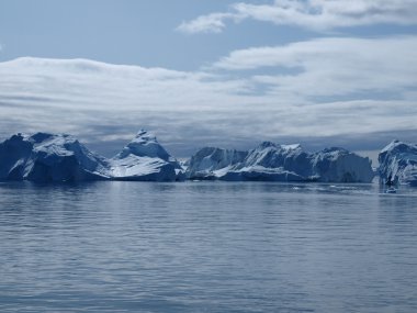Icebergs Ilulissat south coast, Greenland. clipart