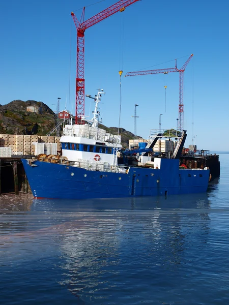 Barco de pesca, Gronelândia — Fotografia de Stock