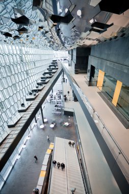 Harpa konser salonunda reykjavik, İzlanda