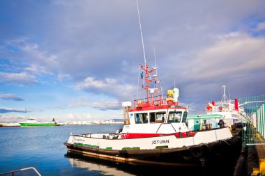 Reykjavik harbor, Iceland clipart