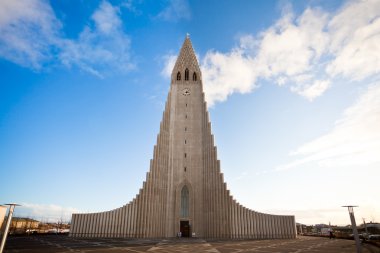 Reykjavik, İzlanda 'daki Hallgrimskirkja Kilisesi