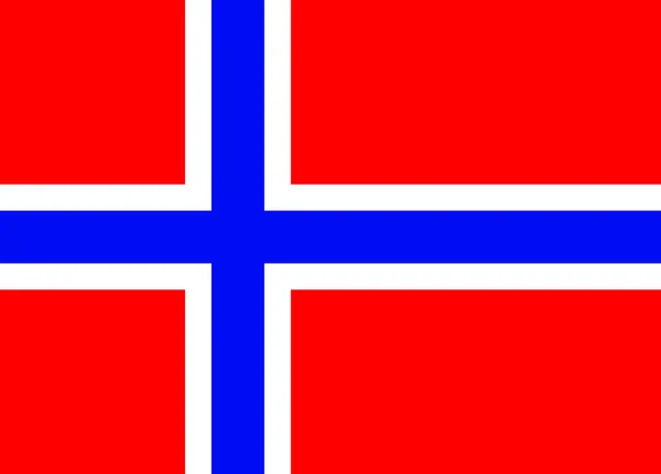 Vlajka - Norsko — Stockový vektor