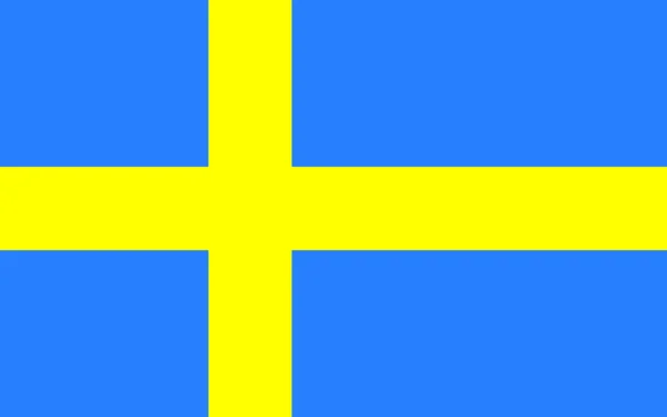 Σημαία - Σουηδία — Διανυσματικό Αρχείο
