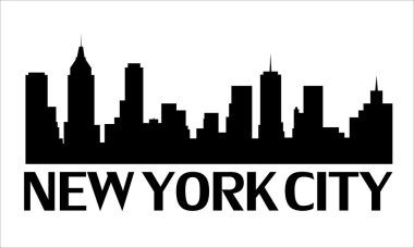 Skyline of New York City clipart