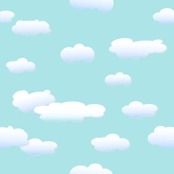 Wolken en blauwe lucht — Stockvector