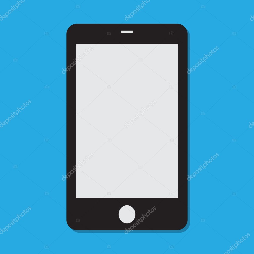 Mobile phone clear vector