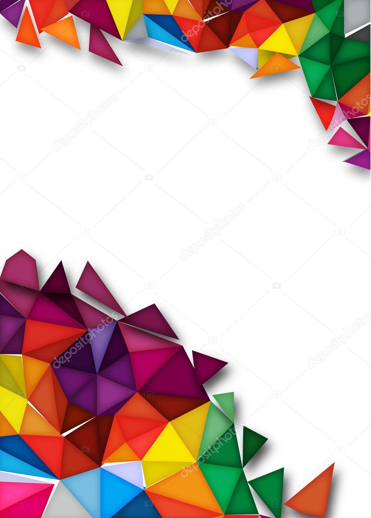 Colorful rainbow crystal background