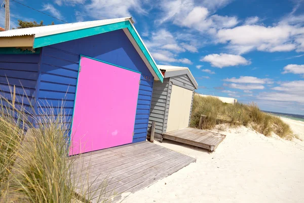 Colourful beach house — Stock Photo, Image