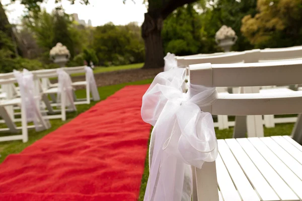 Buiten tuin bruiloft — Stockfoto