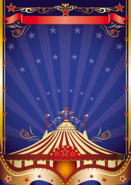 Big top at night clipart