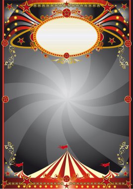 Circus black background clipart