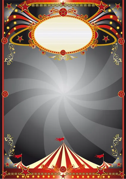 Cirque fond noir — Image vectorielle