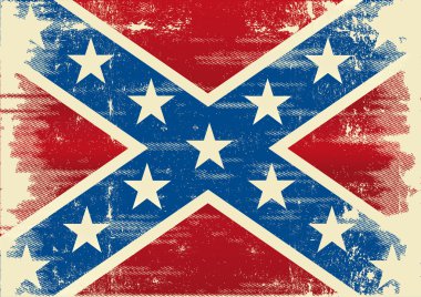 Confederate flag clipart