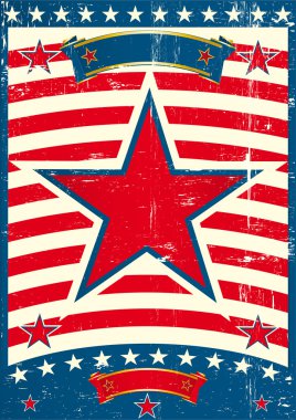 büyük kırmızı yıldız bir Amerikan poster Tema