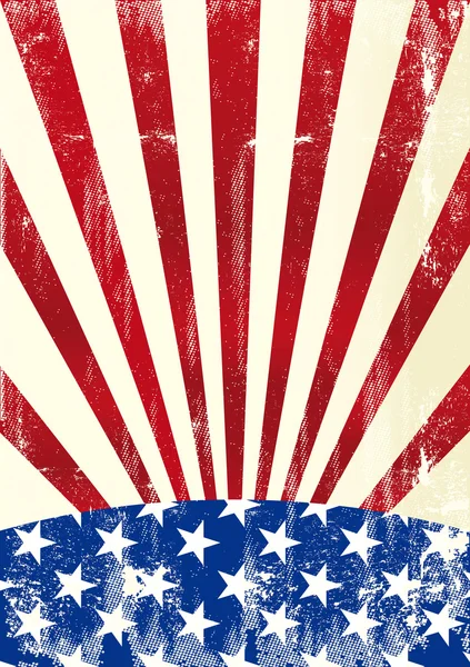 Грязный американский флаг — стоковый вектор