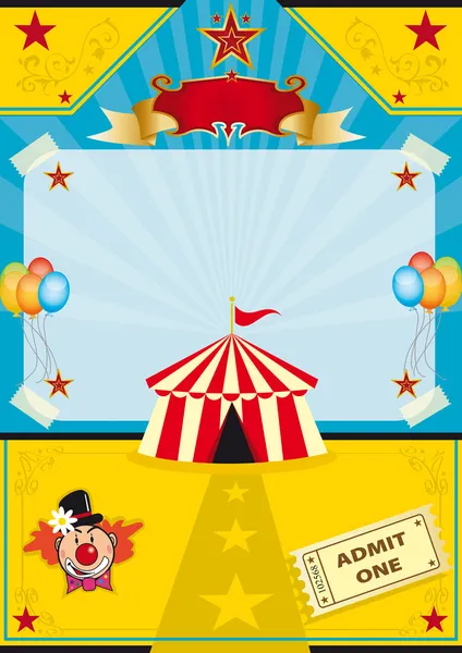 Cirque sur la plage — Image vectorielle