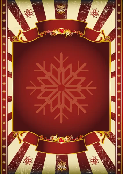 Vieille affiche de Noël — Image vectorielle