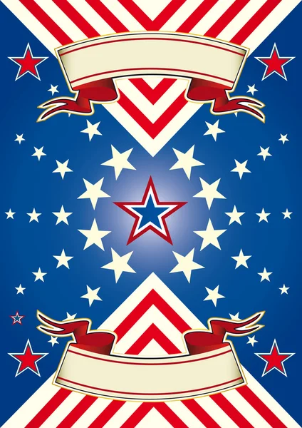 Fond américain avec des étoiles — Image vectorielle