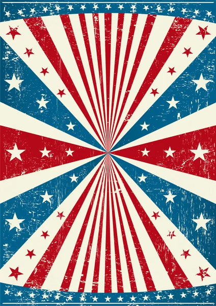 Grunge patriotic poster — Wektor stockowy