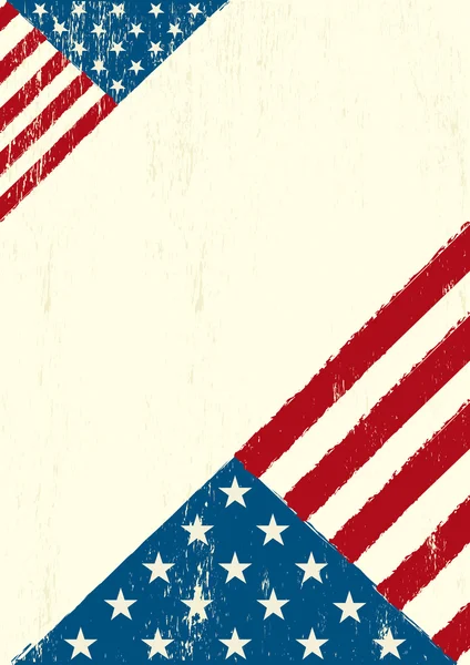 Grunge Lettre américaine — Image vectorielle
