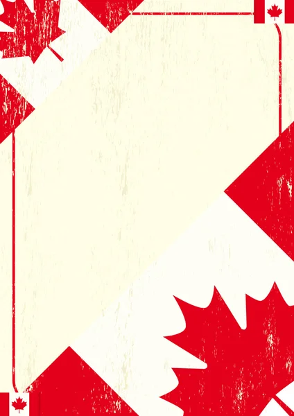Canadian grunge flag — Stock Vector