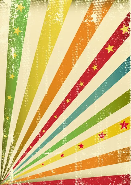 Multicolore frais feuillet rayé — Image vectorielle