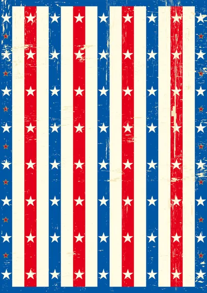 Amerykański plakat gwiazdy — Wektor stockowy