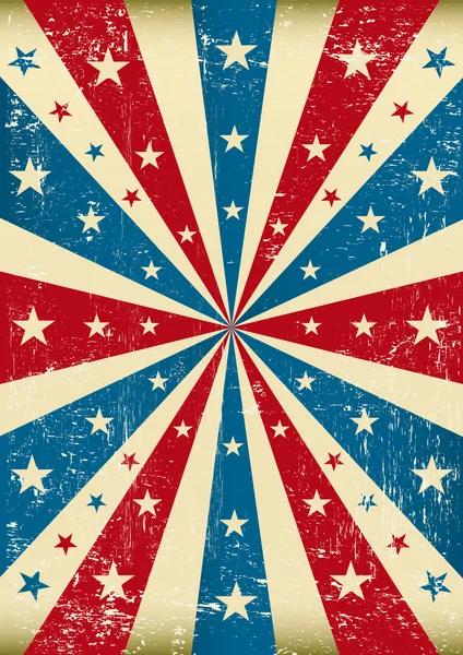 Grunge-patriotisches Plakat — Stockvektor