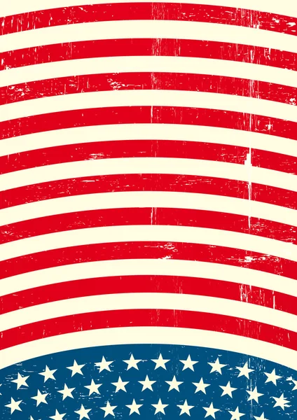 Bandeira texturizada dos EUA — Vetor de Stock