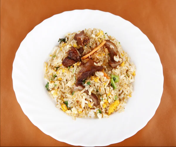 Reis mit Fleisch — Stockfoto