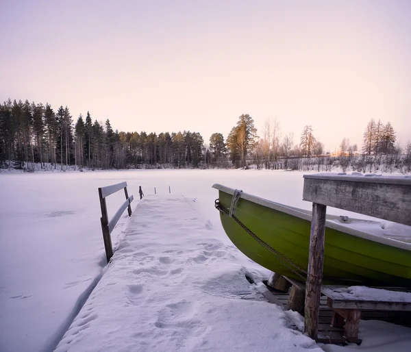 Φινλανδία χειμώνα σε sotkamo Εικόνα Αρχείου